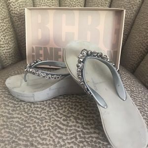 BCBG Sandals. Light Gray. Size 9.